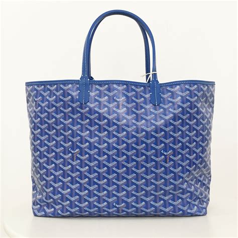 goyard blue tote|goyard tote bag with zipper.